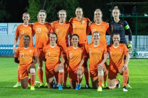 2019 UEFA Euro Women's World Cup Qualification match for the 2021 European championship Netherlands vs. Slovenia in Women's international football at Fazanerija stadium, Slovenia.