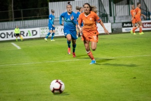 2019 UEFA Euro Women's World Cup Qualification match for the 2021 European championship Netherlands vs. Slovenia in Women's international football at Fazanerija stadium, Slovenia.