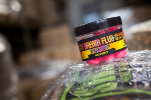 MZCB fishing store carp bait products photography.