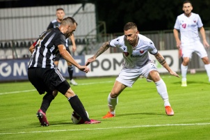NS Mura won first qualifying round with 5:0 at home against KF Shkëndija at Mestni stadion Fazanerija in Murska Sobota, Slovenia.