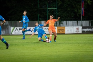 2019 UEFA Euro Women's World Cup Qualification match for the 2021 European championship Netherlands vs. Slovenia in Women's international football at Fazanerija stadium, Slovenia.