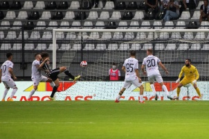 NS Mura won first qualifying round with 5:0 at home against KF Shkëndija at Mestni stadion Fazanerija in Murska Sobota, Slovenia.